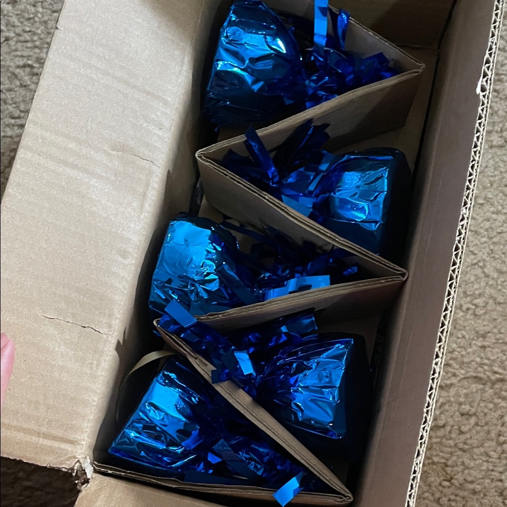 Blue Party balloon weights